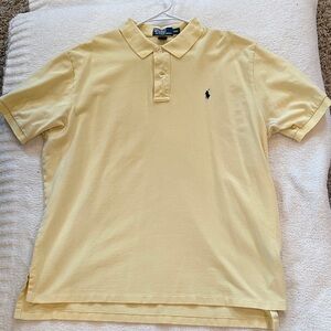 Polo by Ralph Lauren Men's Light Yellow Polo Shirt